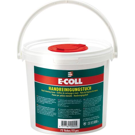 Seau distributeur avec 72 lingettes pour les mains E-COLL 1 PCS (1/2)
