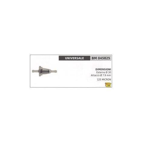 Vergaserfilter UNIVERSAL außen Ø  30 mm Ø  Höhe 7,9 mm 125 MICRON 045825