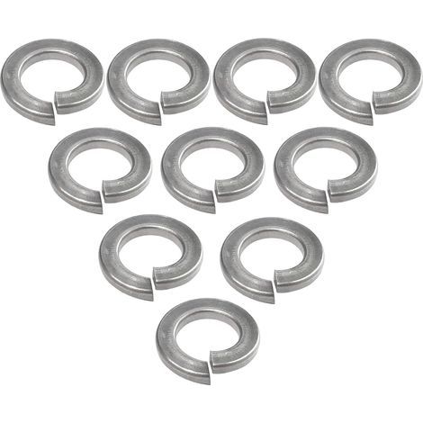 Lot de 10 Rondelles Grower frein ressort - M5 - en acier inoxidable A2 - DIN127 - Bricolage (1/3)