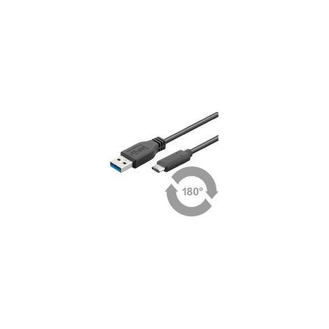 Cavo di ricarica da USB-C™ a USB A 3.0 con sincronizzazione e ricarica Super Speed, spina USB 3.0 (tipo A) Spina USB-C™. Lunghezza del Cavo 1 m (1/5)
