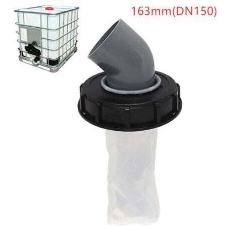Couvercle filtre IBC DN150 en nylon lavable noir pour réservoir d'eau de pluie (1/5)