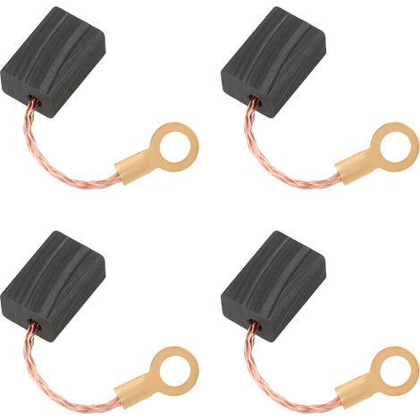 2 Paires Balais Charbon Meuleuse 6x12x9mm Compatible avec Remplace OEM AG450-45 6541557 6541465 (1/5)