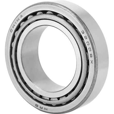 Roulement conique à rouleaux simple rangée, cône 40mm alésage, 68mm diamètre extérieur, 19mm épaisseur, jeu de pièces détachées pour transmission, haute précision, compatible avec systèmes mécaniques. (1/5)
