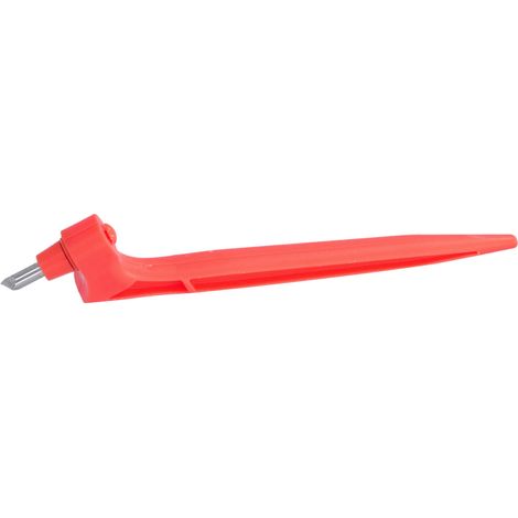 Couteau de précision artisanat acier inoxydable, lame rotative 360°, outil de découpe artistique rouge (1/5)
