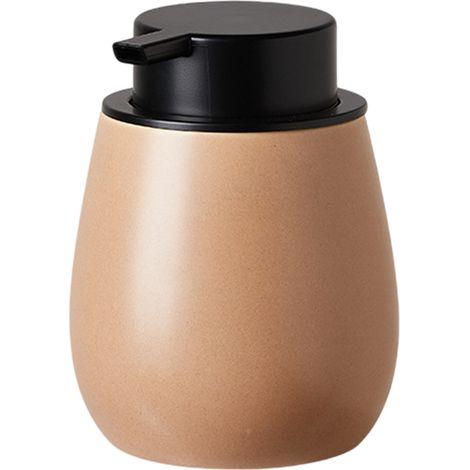1 Distributeur de savon, céramique, pompe noire, design moderne, cuisine salle de bain (1/5)