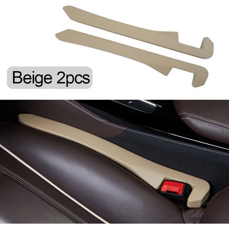 (Lot de 2 beiges) Bande de remplissage étanche pour joints de siège auto, bouchon pour coutures latérales, accessoires de décoration intérieure universels (1/5)