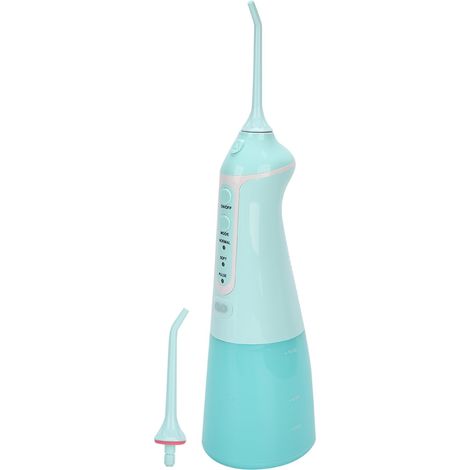 Hydropulseur buccal portable électrique pour le nettoyage des dents, vert (1/5)