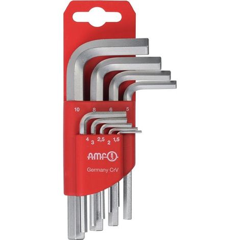 AMF Jeu de tournevis d'angle 911-HM9C 9 pièces dans un support en plastique - 46789 (1/3)