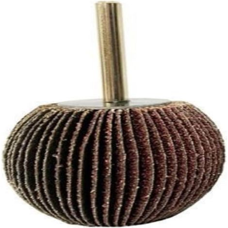 Meule sphérique en tissu avec poignée D40 poignée de 6 mm (grain 120) Outil abrasif rotatif pour le meulage et le polissage (1/5)