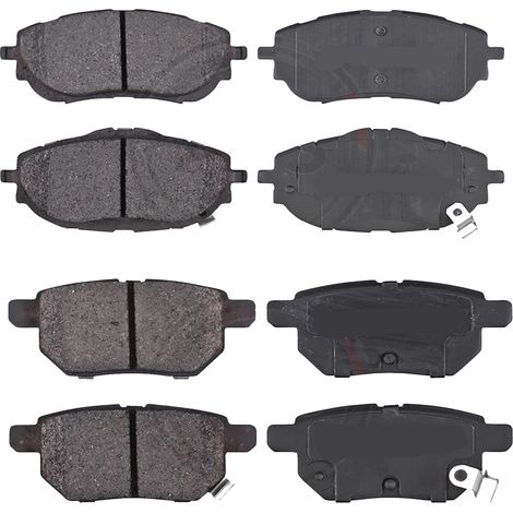 KIT PASTIGLIE FRENO ANTERIORI E POSTERIORI compatibile con TOYOTA PROACE CITY VERSO MPV /SPACE WAGON / PASTIGLIE FRENANTI AUTO OEM P 61 135,P 61 122  P 59 098 / SOSTITUZIONE DIRETTA / BASSA POLVERE / 