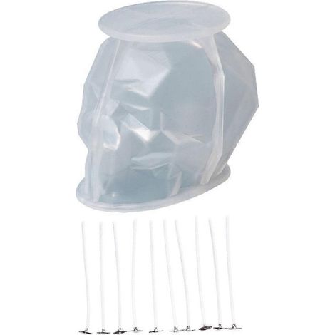 3D-Totenkopf-Silikonform-Kerzenform-Set, handgefertigte Kerzenformen, Silikon-Bastelarbeiten