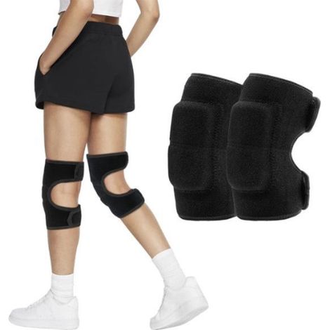 Ginocchiera universale con chiusura in velcro per bambini e adulti - Imbottitura in spugna SBR rinforzata - Design antiscivolo, adatta a vari sport - Taglia L
