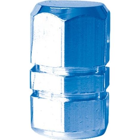 eufab Tapones de válvula modernos azules lote de 5 aluminio