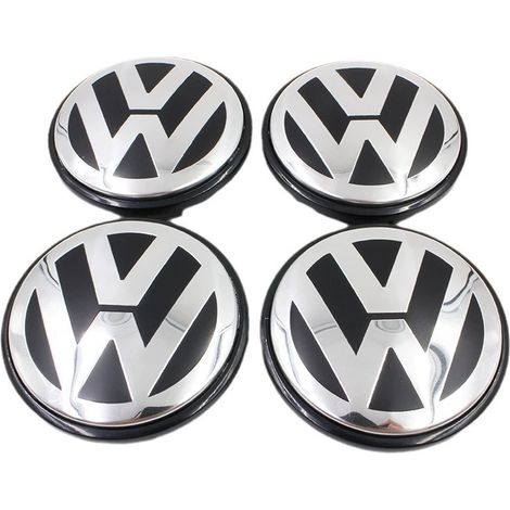 Satz mit 4 originalen Radkappen für Aluminiumfelgen, 56 mm