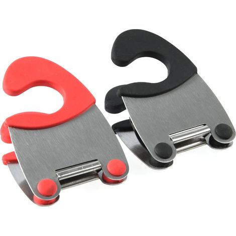 2 Pcs Stainless Steel Pot Side Clips Anti Scald Spoon Holder Kitchen Gadgets Rubber Kitchen Gadgets (1/5)