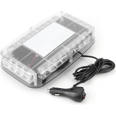 Luz estroboscópica LED de 24 LED para techo de coche con 7 modos, luz de advertencia LED de emergencia con ventosa magnética. (1/3)