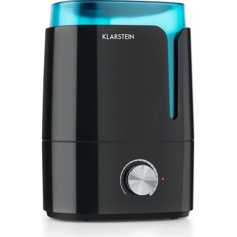 KLARSTEIN Stavanger - Umidificatore d'Aria, Depuratore d'Aria, Diffusore Olio aromatico, Ultrasuoni, Serbatoio 3,5 Litri, Fino a 300 ml/h Altezza Regolabile, Aromapad, Timer, Turchese Nero (1/6)