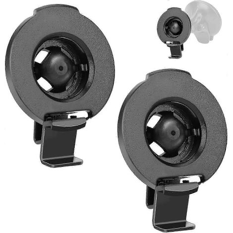 Support de fixation GPS Garmin compatible avec les modèles Garmin Nuvi 42lm, 44, 52lm, 54, 55lmt, 56, 2507, 2508, 2547, 2548, 2557, 2567 et 2577 (lot de 2) (1/4)