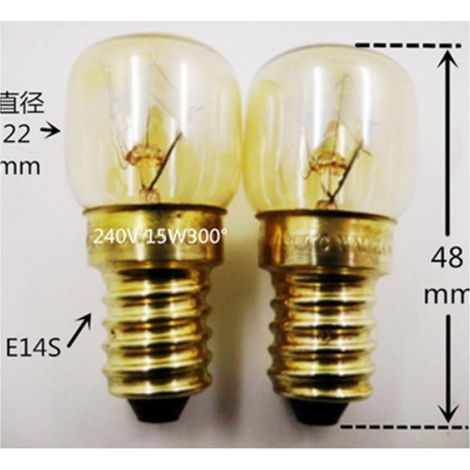 Ampoule - 15 W - 2700 K - E14 - Pour Four Congélateur Réfrigérateur Lampe À Sel - Lot De 10 (1/5)