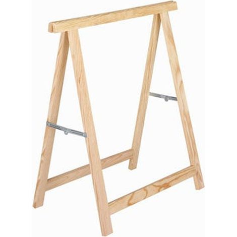 Tréteau pliant en bois pour le travail du bois et le bricolage 74 x 73,5 cm Tréteau pour le montage de planches et la découpe (1/4)