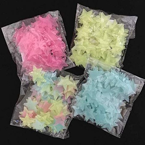 Sticker Étoile Luminiscente - 400 Pièces en Plastique - Pour Plafond et Murs - Idéal Chambre Enfant - Auto-luminescent après Exposition à la Lumière (1/5)