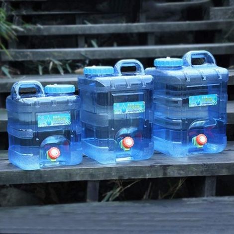 7.5L Reservoir Eau Camping Car,Portable Bidon d'eau avec Poignée,Jerrican Alimentaire avec Robinet,Parfait pour Voyage, Camping, Bar (1/4)