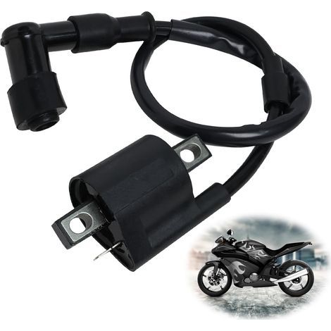 Bobine D'allumage de Scooter Bobine Allumage Bobine D'allumage pour Moto Tout-Terrain Booster Bobine D'allumage de Moto pour la Plupart des Cyclomoteurs de Scooter de ATV 125CC 150CC 250CC (1/4)