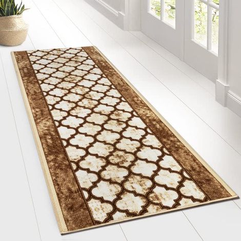 Tapis Ornement Vintage Oriental pour la Cuisine, Le Couloir et Le Salon 80 x 100 cm, Waterford (1/5)