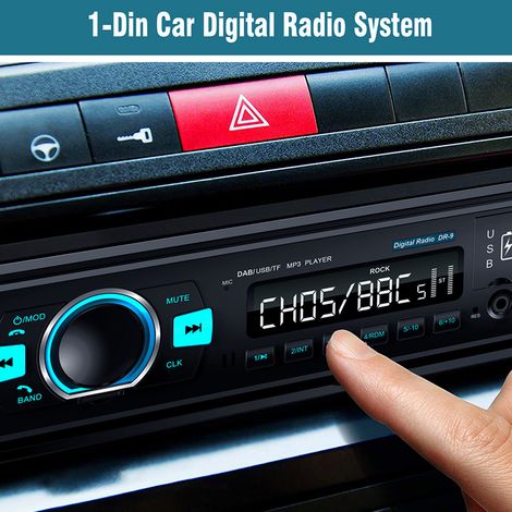 Radio Numérique DAB avec Bluetooth, Lecteur de Carte et USB, Ports USB Doubles pour MP3 (1/5)