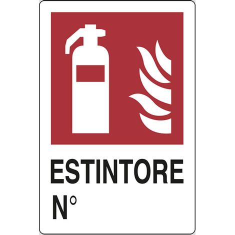 CARTELLO SEGNALETICO ESTINTORE  cm. 20x30 10.00 pz