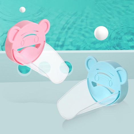 4 pièces Rallonge de Robinet pour Enfants, Extenseur de Bec Sûr et Amusant en Silicone, Aide Lavage des Mains, Rose et Bleu (1/5)