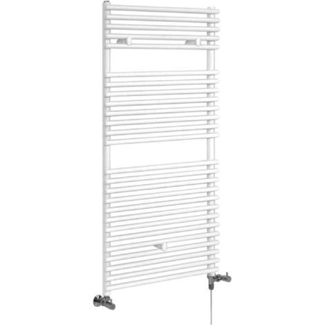 Hudson Reed Arno - Sèche-Serviettes Design Mixte Moderne - Blanc - 119 cm x 60 cm