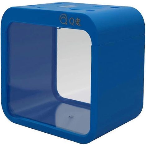 Aquarium économe en énergie, élégant et réutilisable, en forme de coquille avec fenêtre d'alimentation, terrarium pour poissons, accessoires ménagers (1/4)