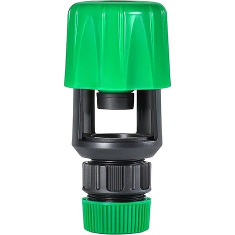 Adaptateur de robinet pour tuyau d'arrosage — Outil en plastique durable et multifonctionnel (Vert) — Compatible avec les robinets jusqu'à 30 mm de diamètre (1/4)