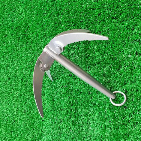 Désherbeur pliable à 4 griffes, outil manuel pour racines de mauvaises herbes, faucille ancrée, arrachage facile des plantes et herbes
