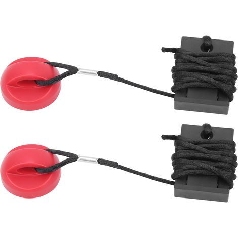 Lot de 2 clés de sécurité pour tapis de course, verrou de sécurité magnétique, accessoire de fitness