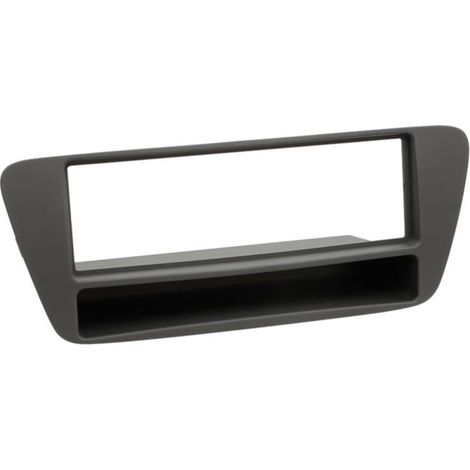 Facade autoradio 1DIN compatible avec Audi Q3 ap11 Noir Avec vide poche