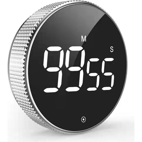 Magnetischer Küchentimer, Digitaltimer mit großem LED-Display, Küchentimer mit 3 Lautstärkestufen, Pomodoro-Timer zum Kochen, Backen, Sport und Lernen