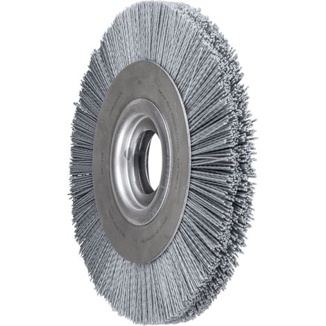 PFERD TOOLS Rundbürste breit ungezopft RBU Ø 250x30xvari. Bohr. SiC-Filament-Ø 1,10mm Korn 120 Schleifbock