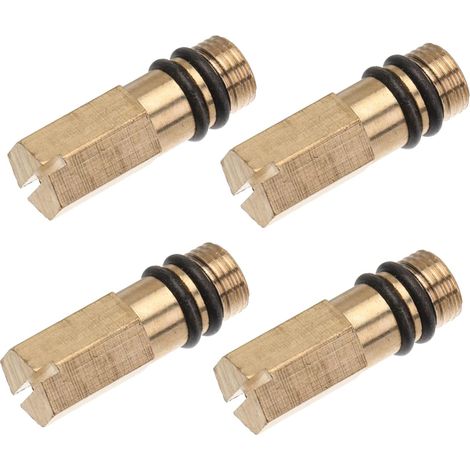 Ensemble de 4 accessoires de robinetterie : robinets à bouchon brossé, raccords de cuisine, connecteur de robinet à bouchon unique en acier inoxydable, raccord de tuyau. (1/5)