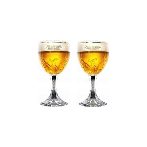 Lot de 2 grands verres Grimbergen - 50 cl - Neufs