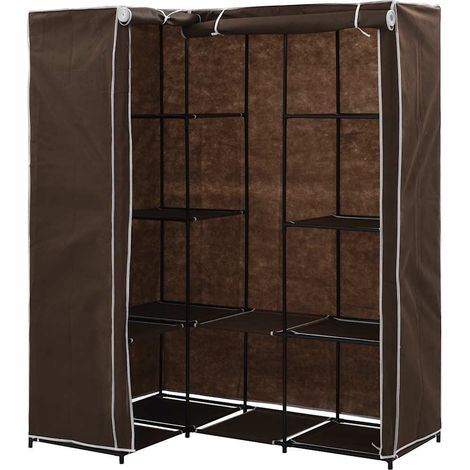 Maison Exclusive - Armadio Angolare Marrone 130x87x169 cm
