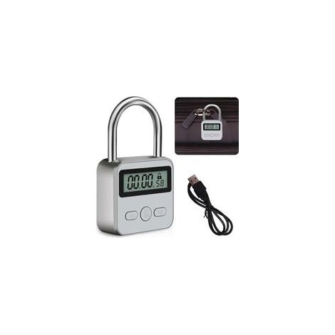 Serrure Intelligente avec LCD Écran Verrouillage de Temps Intelligent Rechargeable USB Verrou de Minuterie en Métal (1/5)