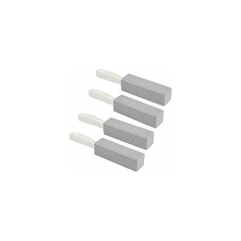 Lot de 4 brosses WC suspendues en pierre ponce, anti-tartre et anti-calcaire – (1/4)