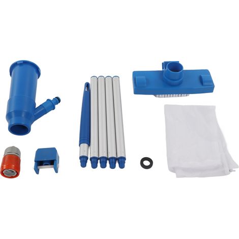 Kit de raccord rapide pour aspirateur de piscine, tige en aluminium, filtre, sac, boucle, outil de nettoyage de piscine, connecteur standard UE (1/5)