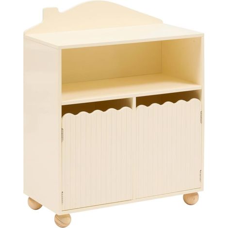Bibliothèque Enfant Maison "Bouli" 75cm Beige