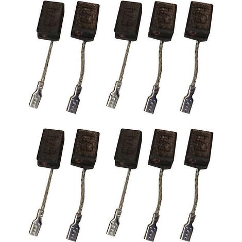 Lot de 10 balais de charbon compatibles avec E74/gws7-100/gws7-100 Gws7-125 Gws7-100t Gop250ce (1/5)
