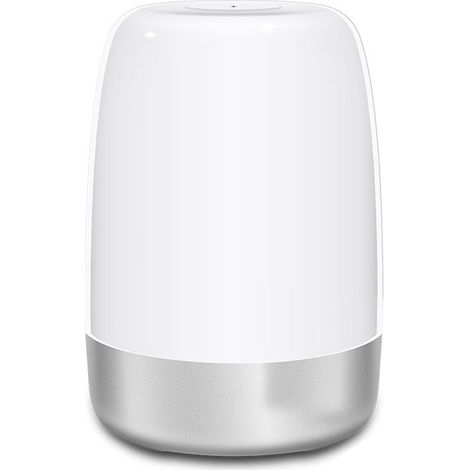 Veilleuse avec alarme analogique du lever du soleil, 3 lampes de chevet blanc chaud dimmable pour chambre d'enfant, lampe de bureau ambiant RVB, aide au sommeil, mode minuterie Snooze (1/3)