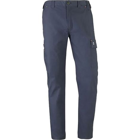 Pantaloni elastici multi-tasche road blu navy 3XL (1/3)
