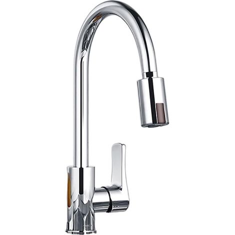 Robinet de cuisine Robinet Intelligent avec capteur d'économie d'eau, robinet sans contact, adaptateur de capteur infrarouge, buse de robinets de cuisine for cuisine et salle de bains (1/5)